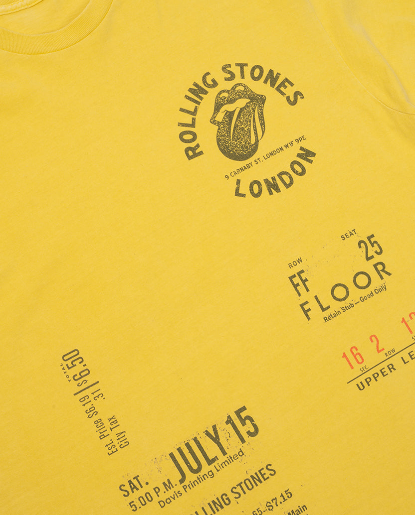 London Ticket Stub T-Shirt Detail