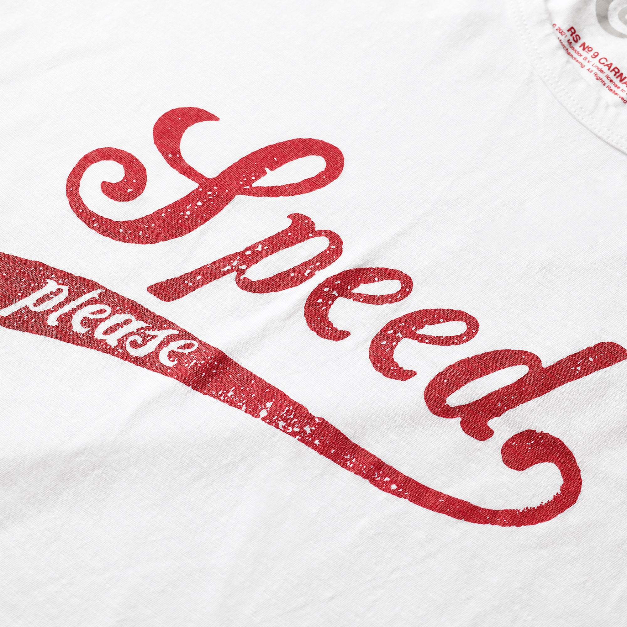 Stones x Tonn Speed Please White T-Shirt Detail
