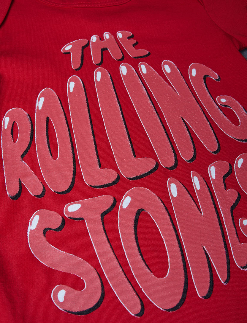 Stones Red Bubble Logo Shortsleeve Onesie