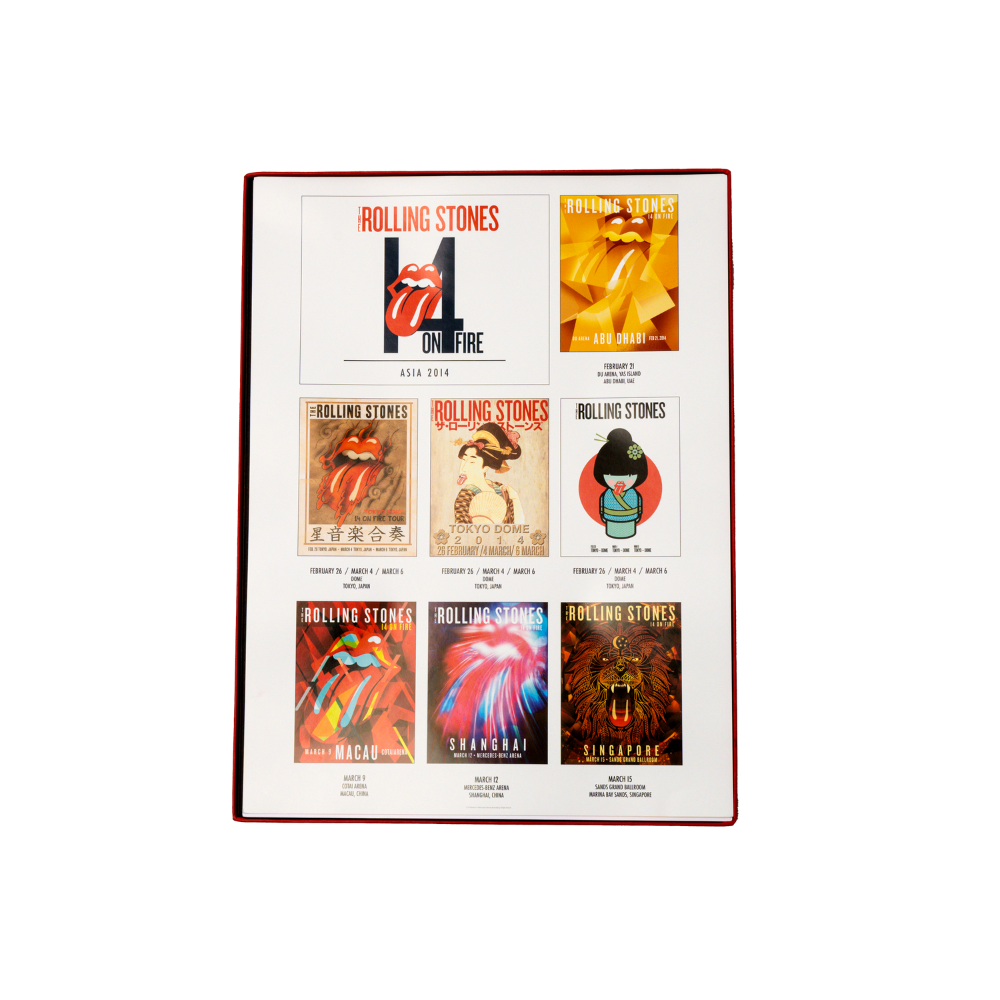 Rolling Stones Deluxe Asian Tour Poster Set - The Rolling Stones Rolling Stones Deluxe Asian Tour Poster Set - The Rolling Stones