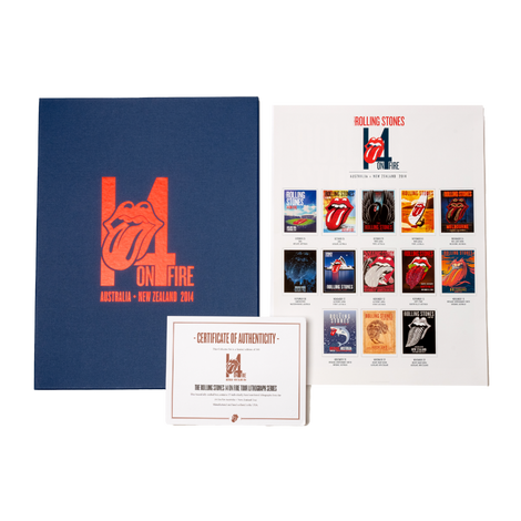 Rolling Stones Deluxe Australia and New Zealand Tour Poster Set