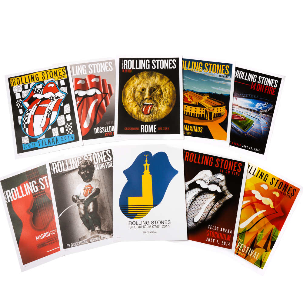 The Deluxe European Tour Lithograph Set - The Rolling Stones The Deluxe European Tour Lithograph Set - The Rolling Stones