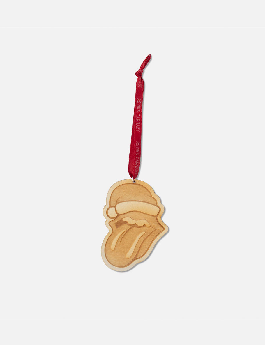 Classic Lick Santa Hat Wooden Ornament