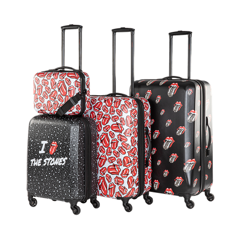 4PC Official Rolling Stones Traveller Luggage Set - IMG 1