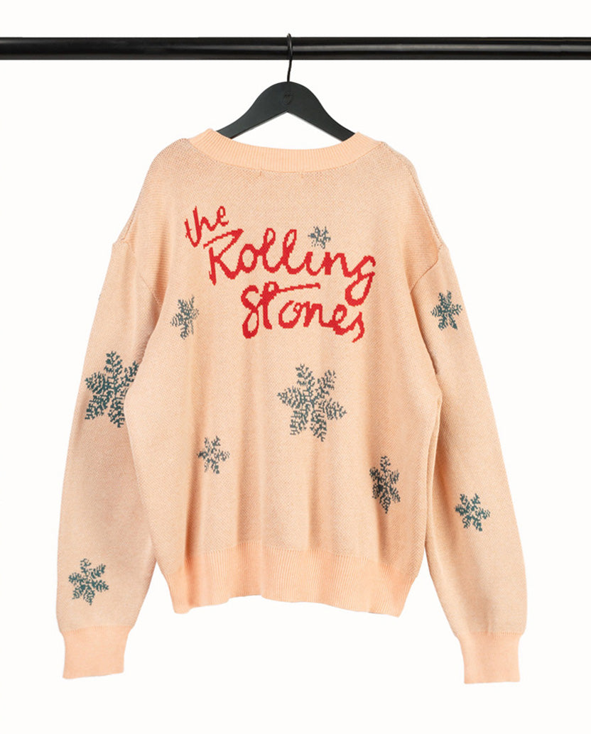Snowflake Stones Logo Knitted Sweater Back