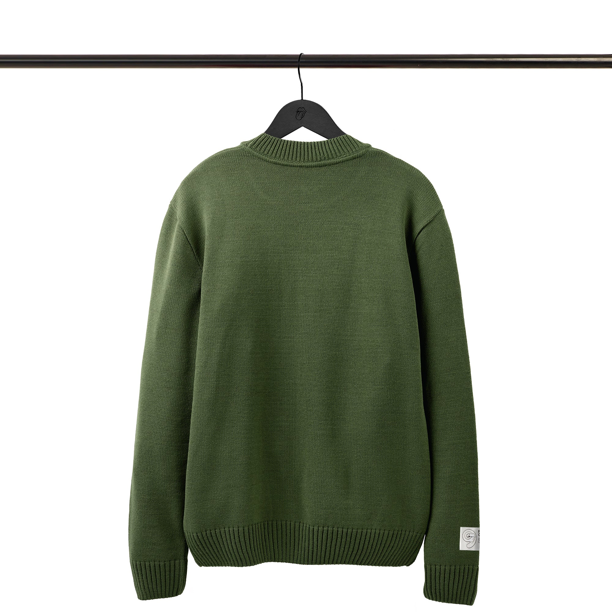 Spiked Tongue Tight Knit Sweater Back