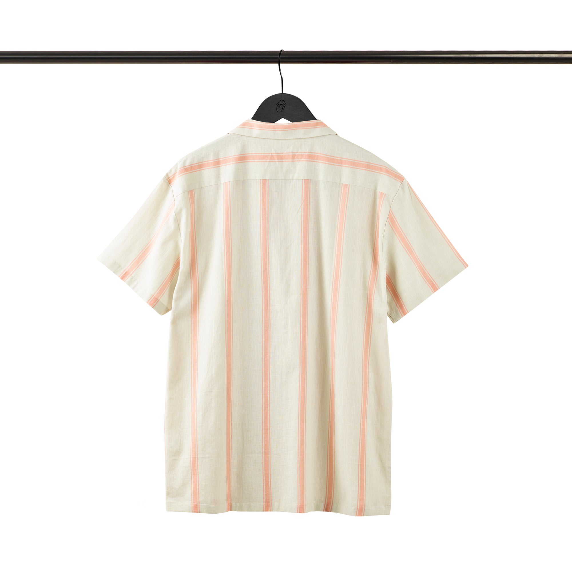 Sticky Fingers Striped Linen Short Sleeve Shirt Back