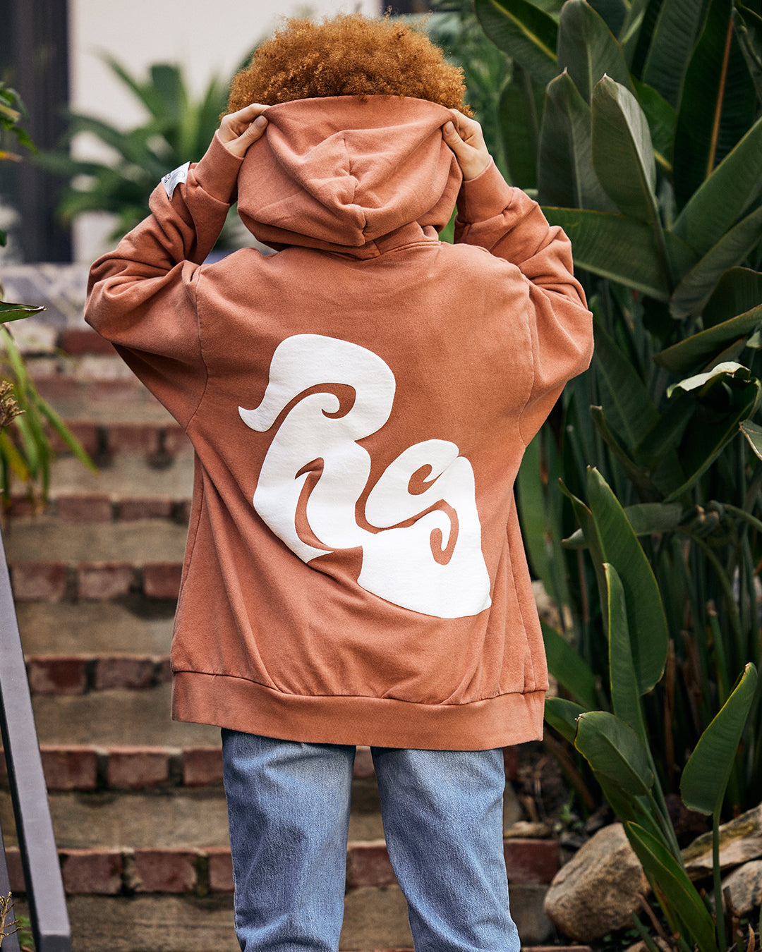Classic RS Logo Puff Print Hoodie Lifestyle 2