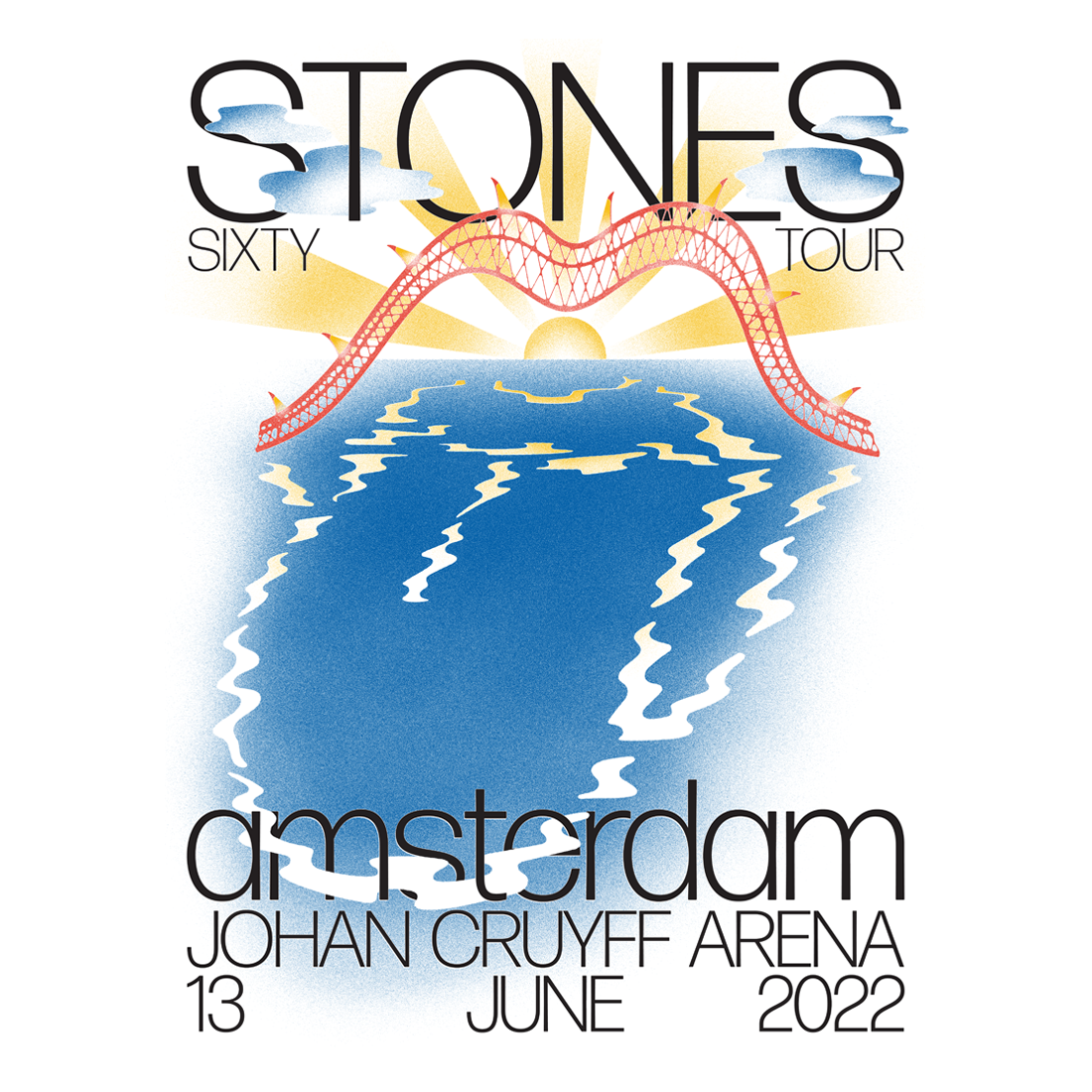 Amsterdam SIXTY Tour 2022 Lithograph