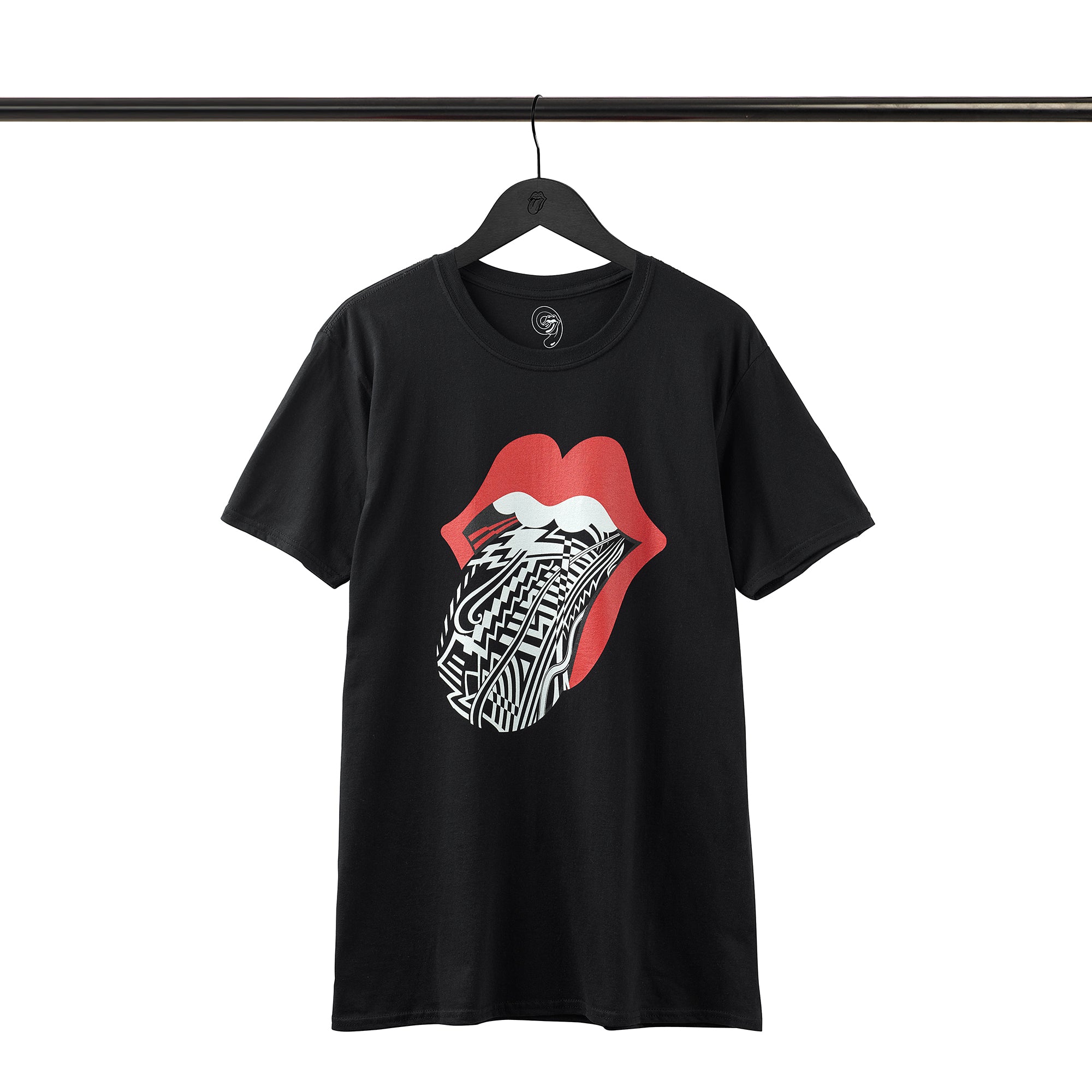 Tattoo You Tongue Black T-Shirt Front