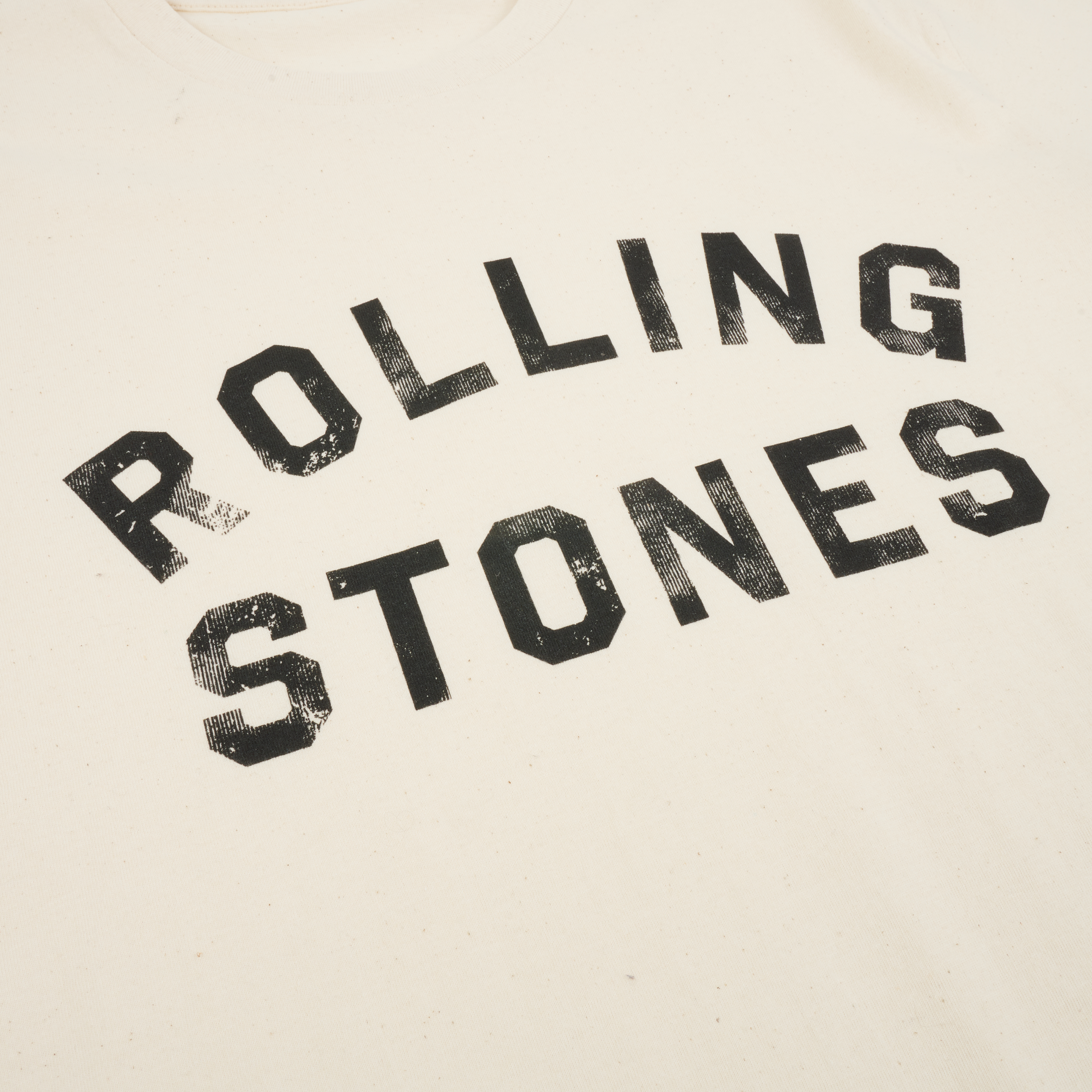 Rolling Stones x MTV Text Logo T-Shirt Detail