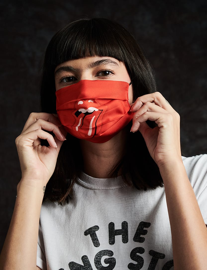 Silk Face Mask model 2