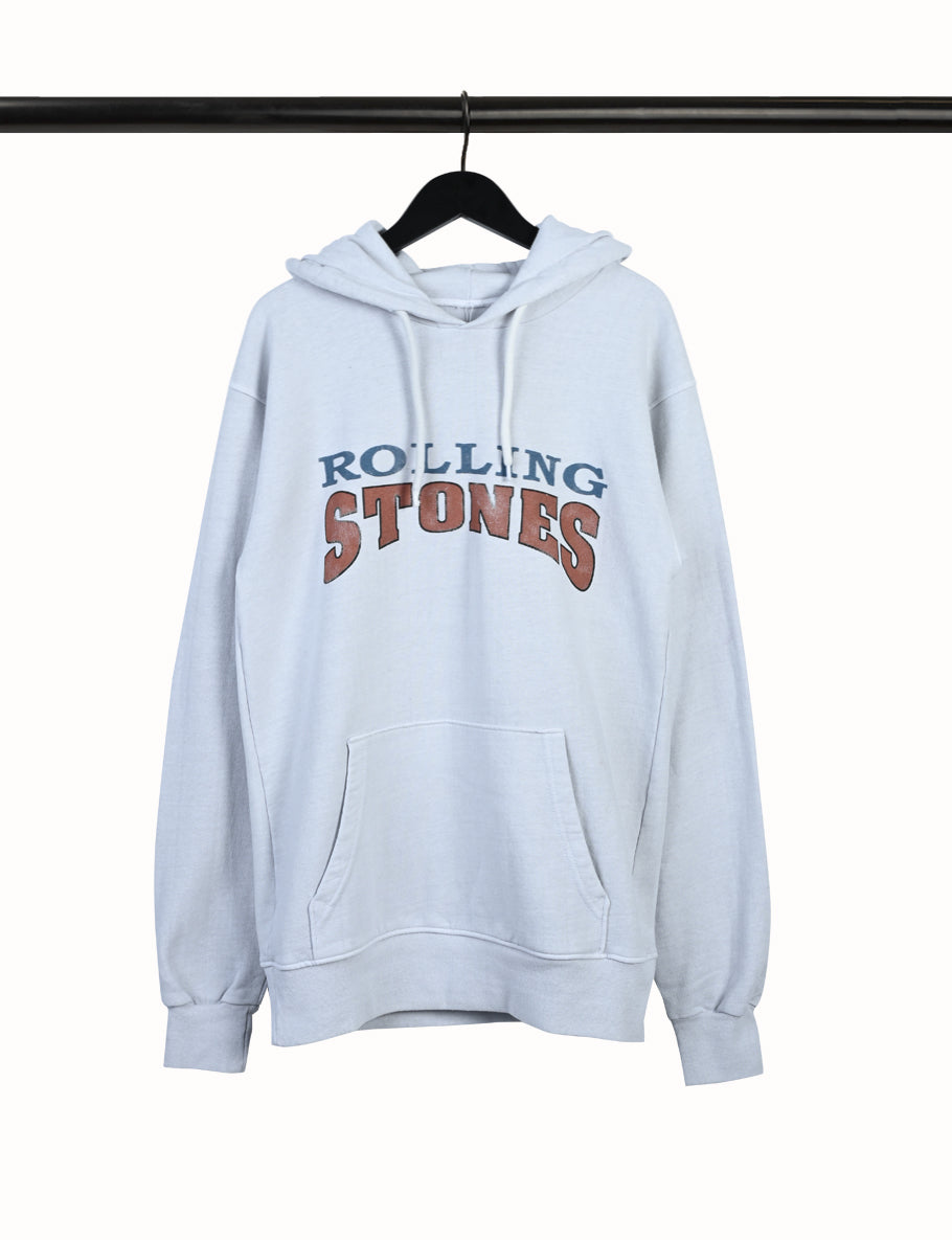 Varsity Print White Hoodie Front