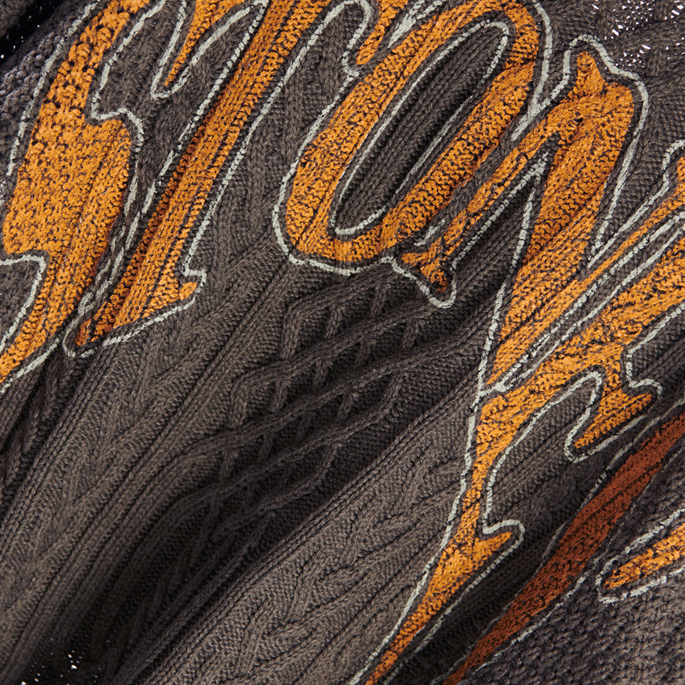 Classic Stones Cable Knit Cardigan Detail