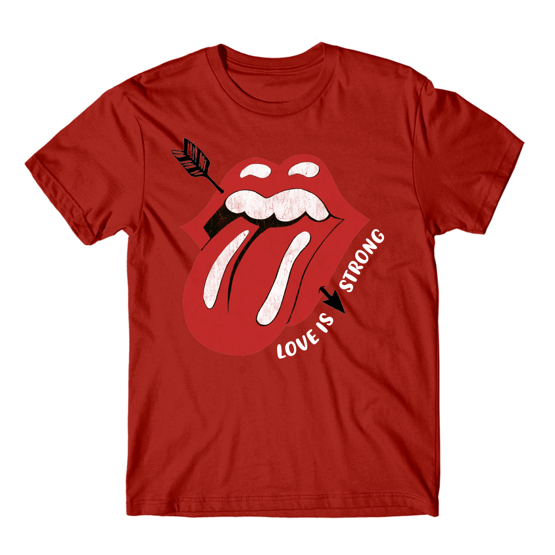 Red rolling best sale stones shirt