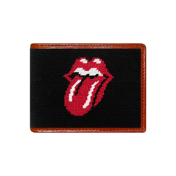 Rolling Stones Needlepoint Bi-Fold Wallet
