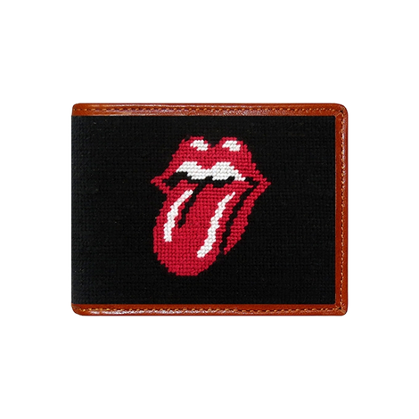 Rolling Stones Needlepoint Bi-Fold Wallet