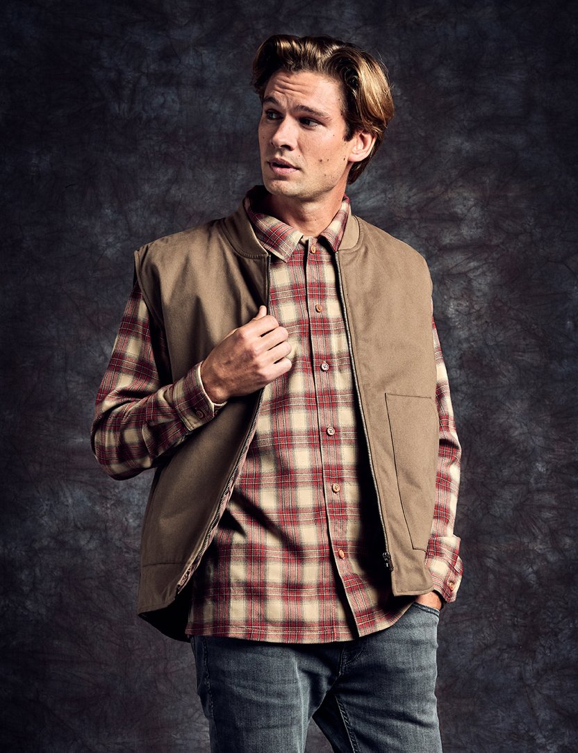 Olive Work Vest