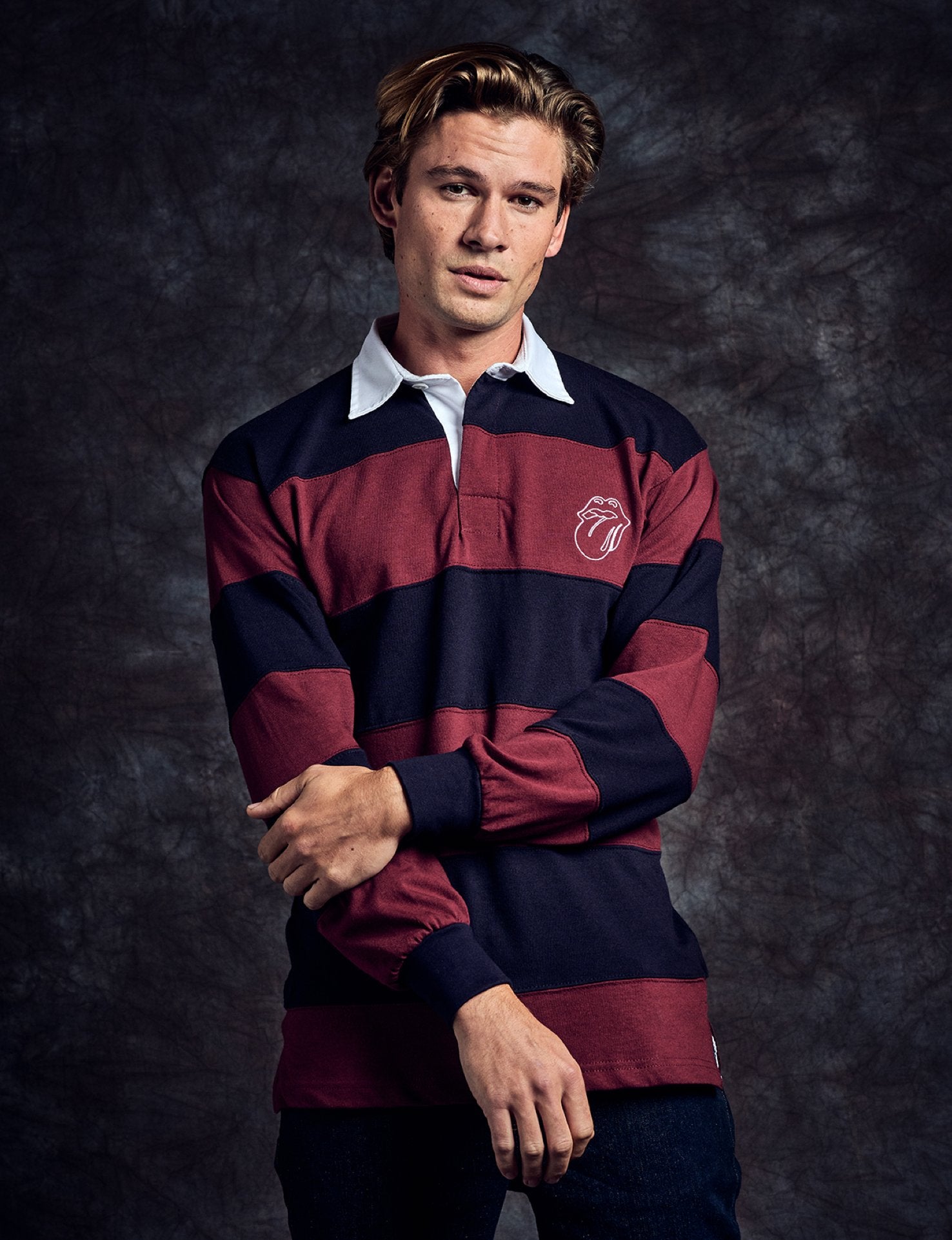 Striped Black Red Rugby Shirt