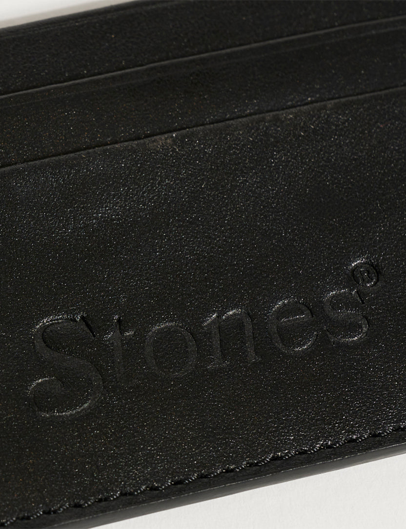 RS No. 9 Carnaby St. Leather Card Holder Logo Detail