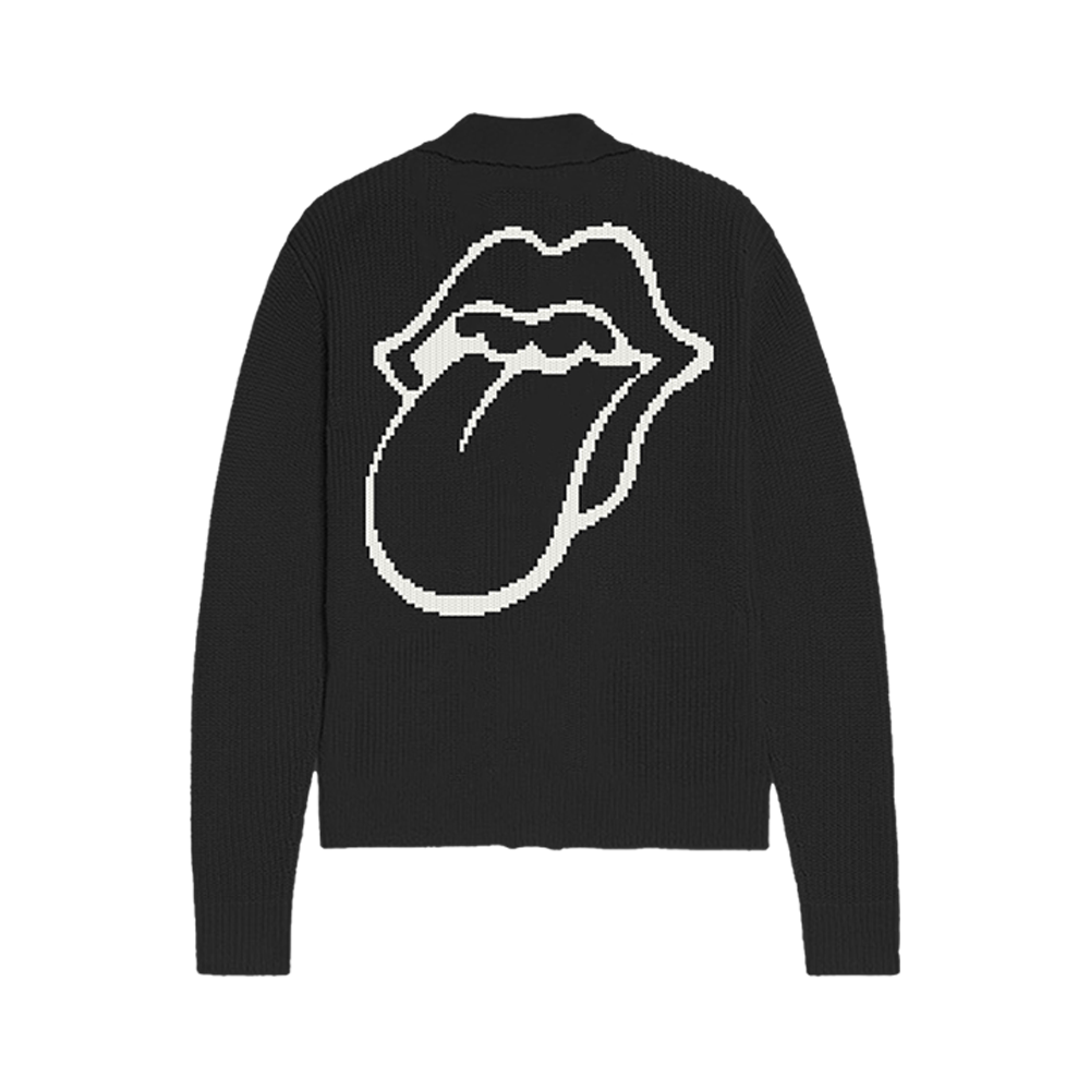 Rolling Stones Sixty Black Cardigan Back