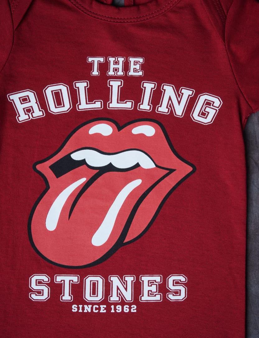 Kids Burgundy Tongue Longsleeve Onesie