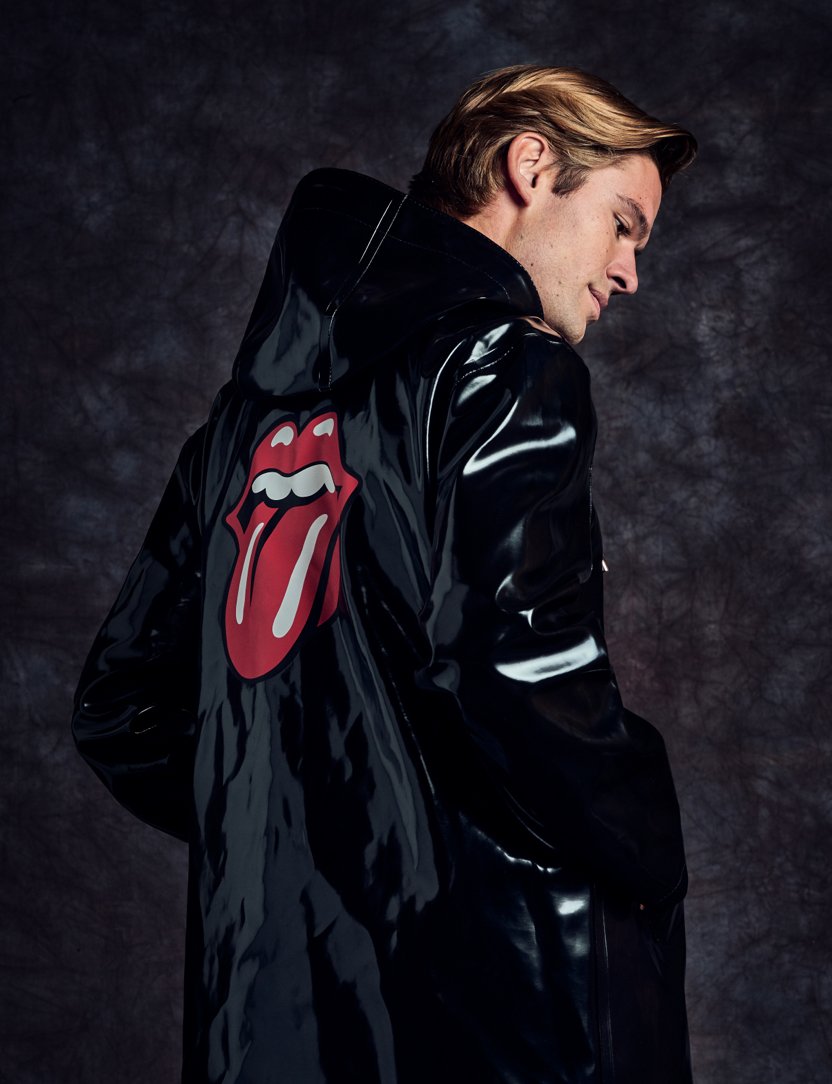 Stutterheim x Stones Glossy Coat with Lips Logo