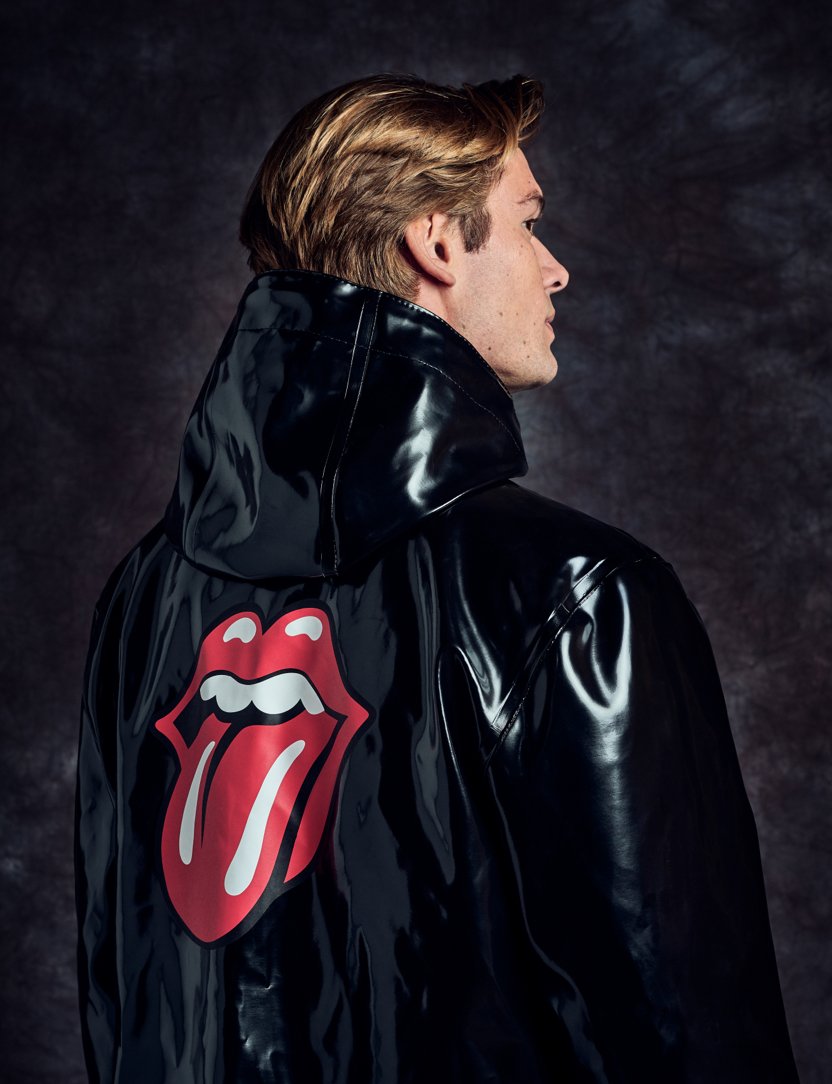 Stutterheim x Stones Glossy Coat with Lips Logo