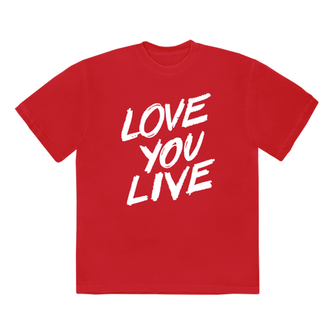 Love You Live Red T-Shirt Front