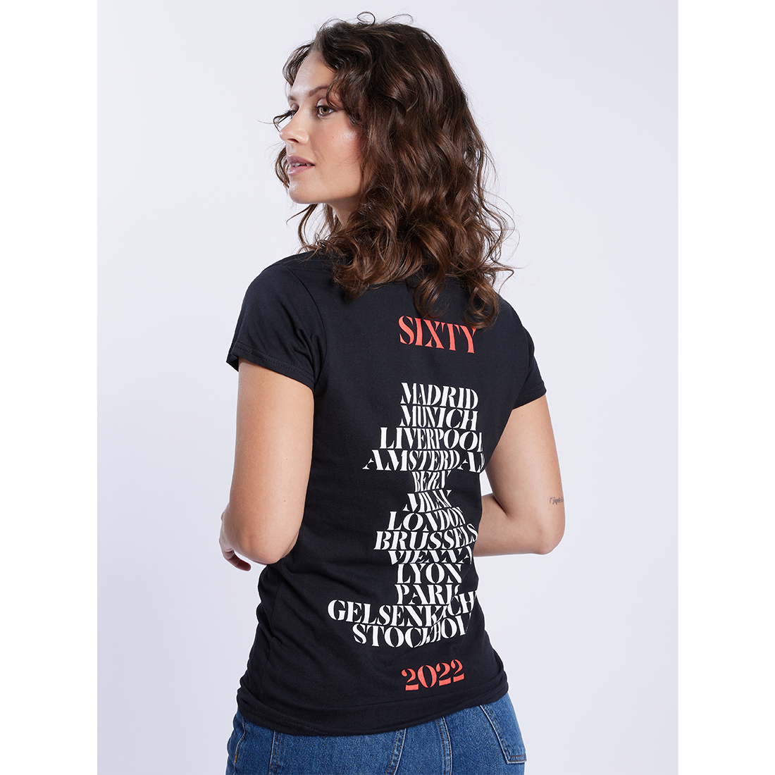 SIXTY Cyberdelic Women's Tour T-Shirt Model Back